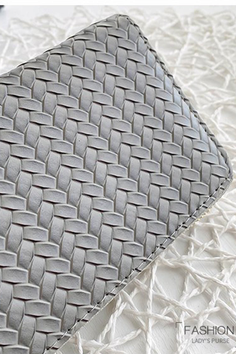 Vegan Leather Woven Wallet - Whimsical Details - wallet