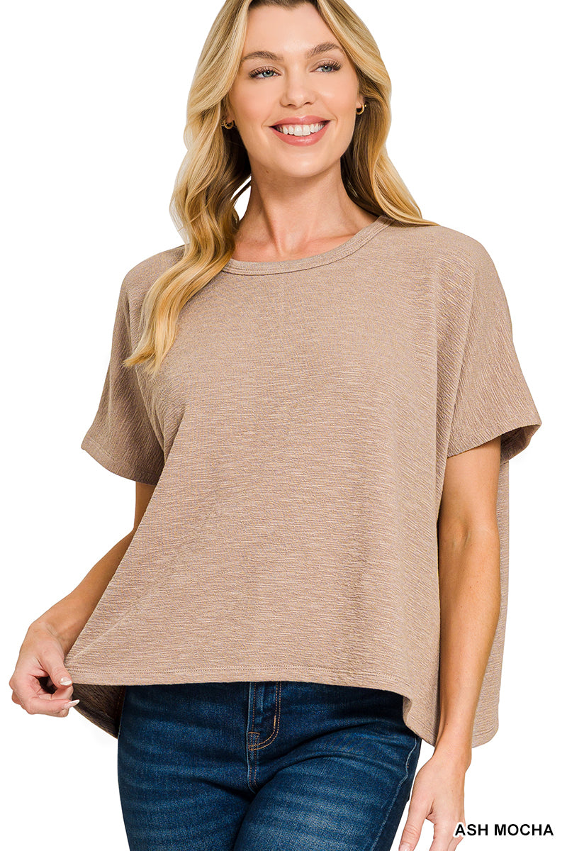 Cotton Slub Oversize Tee