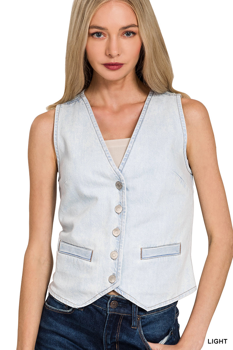Denim vest