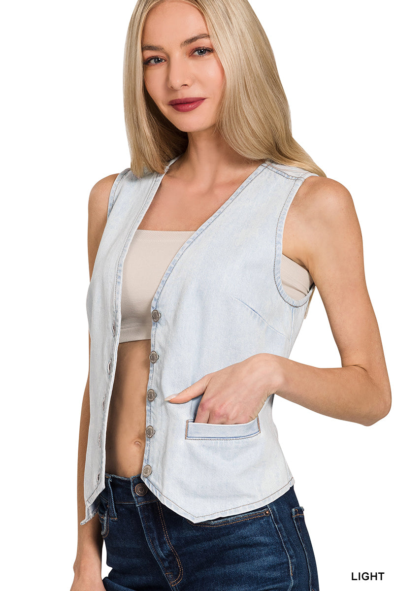 Denim vest