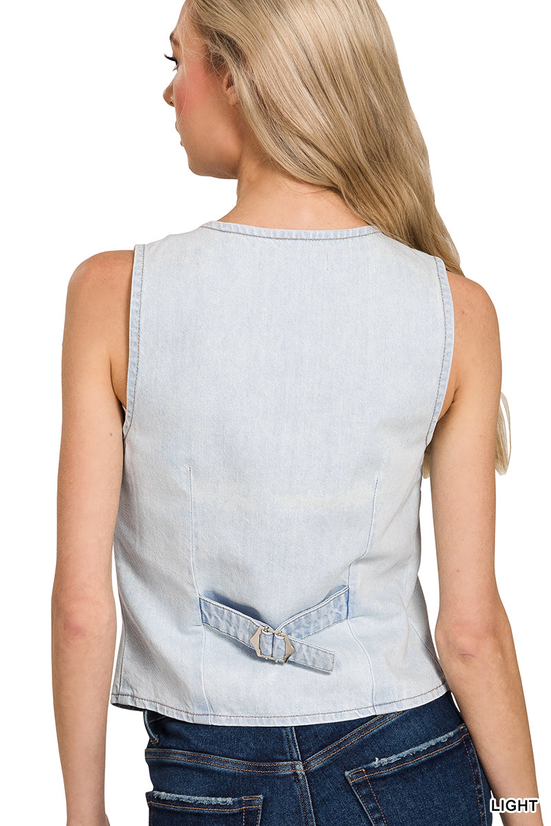 Denim vest