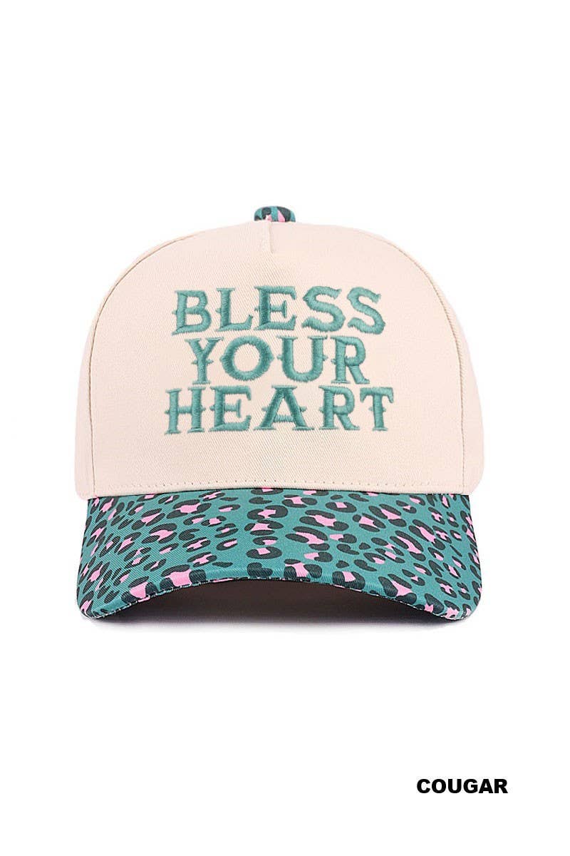 Bless Your Heart Two Tone Canvas Cotton Cap