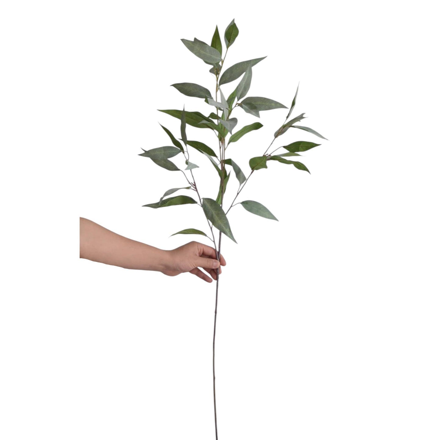 41"Quality Artificial Frosty Grey Green Eucalyptus Branch