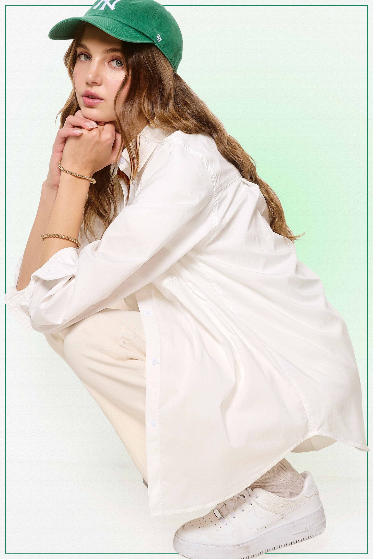 Classic Collared Button Down Poplin Shirts