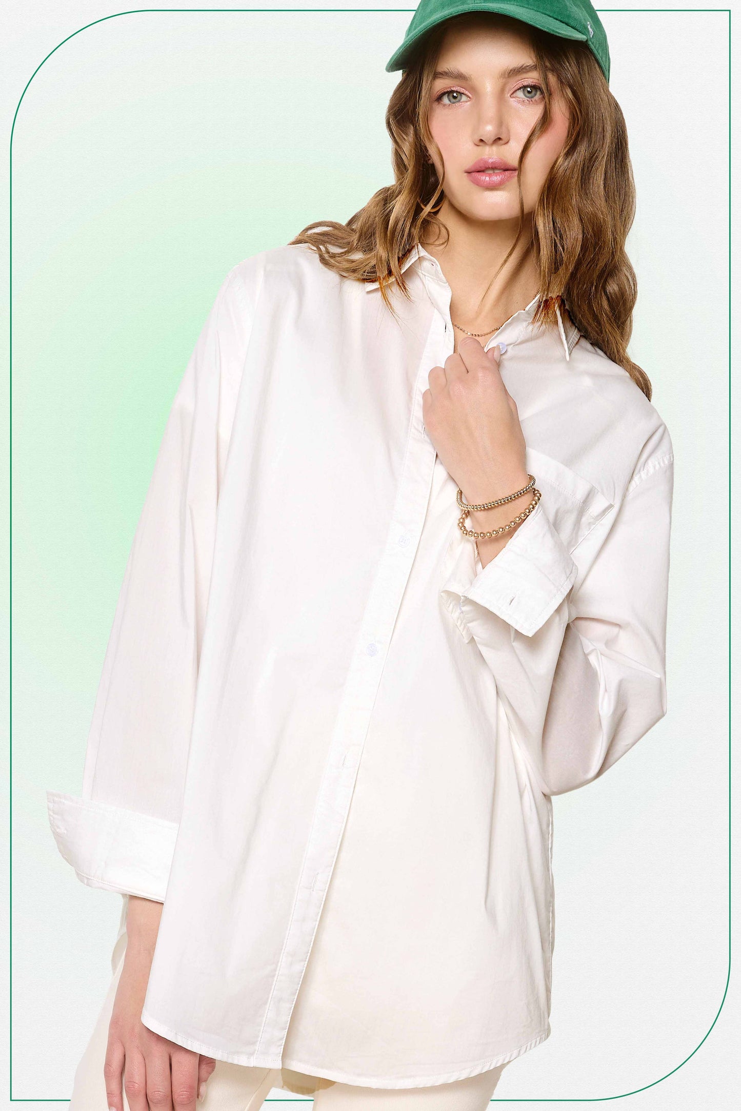 Classic Collared Button Down Poplin Shirts