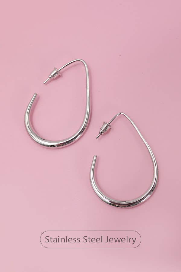 Rhianna 18K Gold Plated Waterproof Hoops