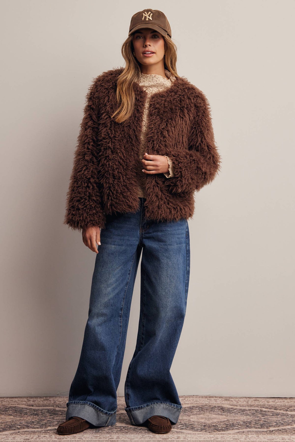 Shaggy Faux Fur Jacket