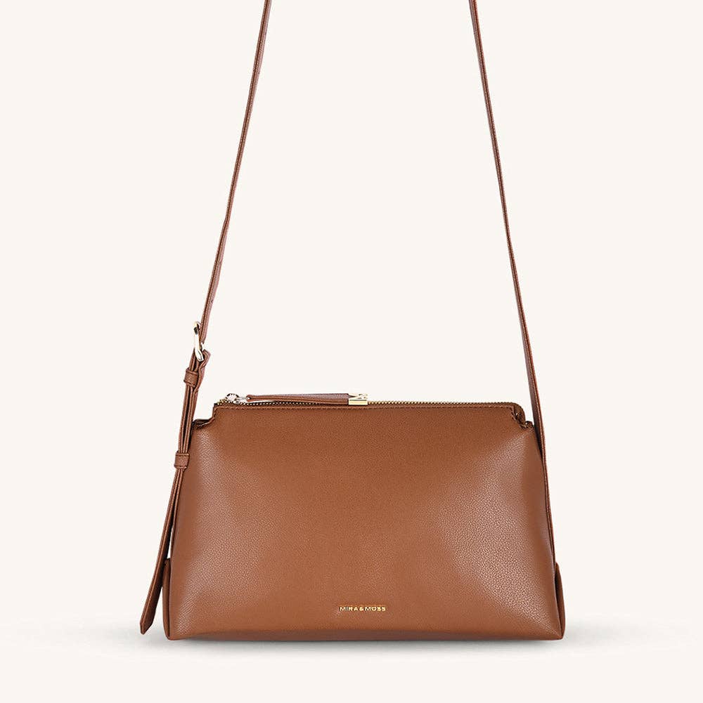 Mira & Moss Audrey Crossbody Bag - Whimsical Details - ["bag","Brown Purse","handbag","Leather purse","purse","shoulder bag"]