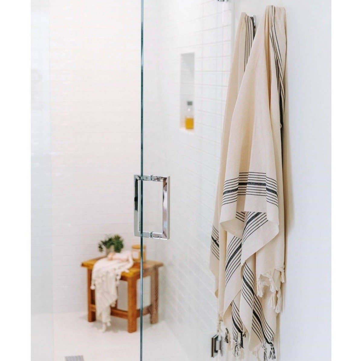 Zebrine 100% Cotton Turkish Hand Towel - Whimsical Details