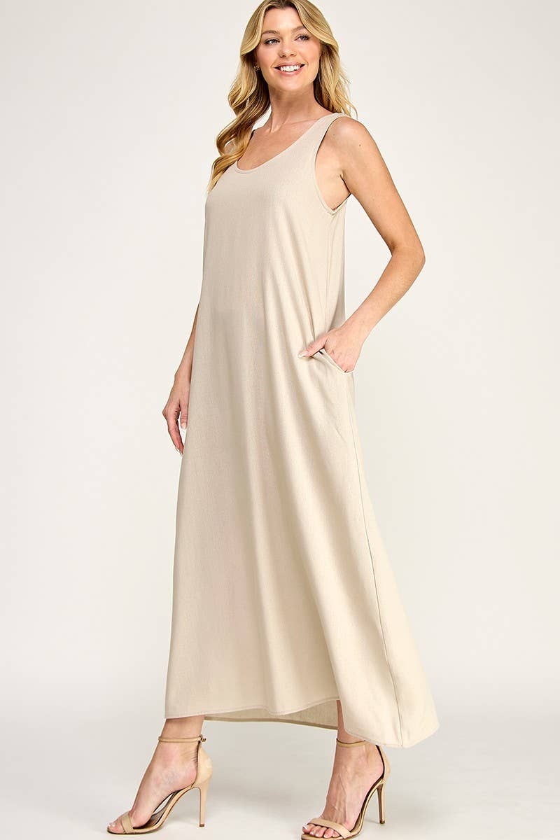Linen Maxi Dress
