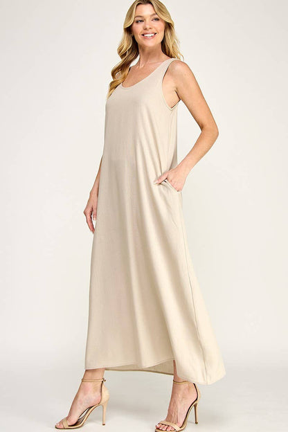 Linen Maxi Dress
