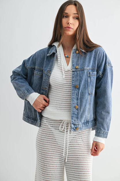 Boxy Denim Trucker Jacket