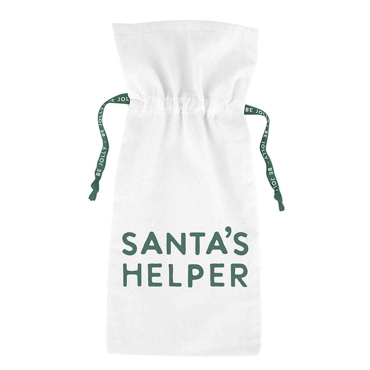 Muslin Wine Bag - Santa's Helper