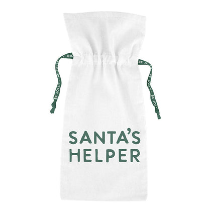 Muslin Wine Bag - Santa's Helper