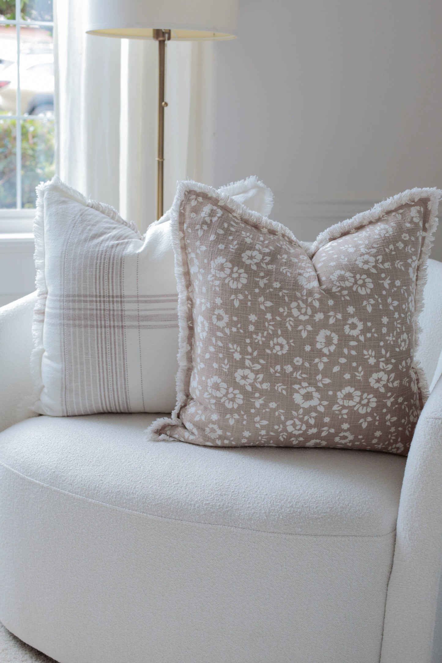 Plaid Fringe Pillow Cover | Fleur + Fray Collection - Whimsical Details - ["pillow"]