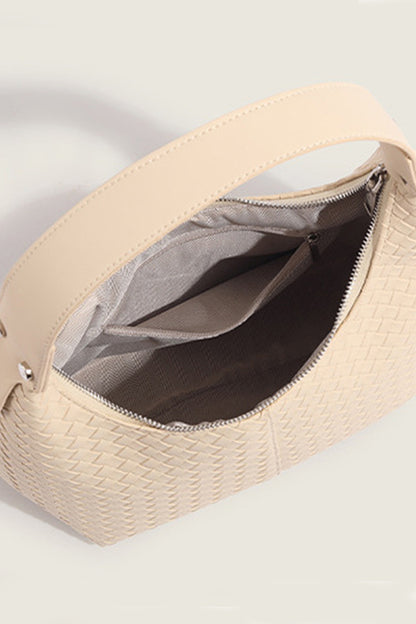 Woven weave underarm shoulder bag - Whimsical Details - ["bag","handbag","vegan leather","woven purse"]