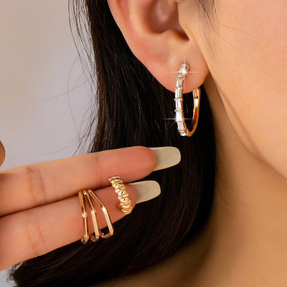 Trio Hoop Earrings Set