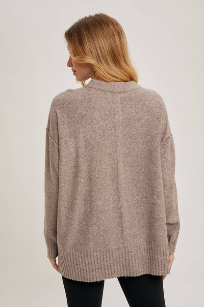 CREW NECK KNIT SWEATER PULLOVER