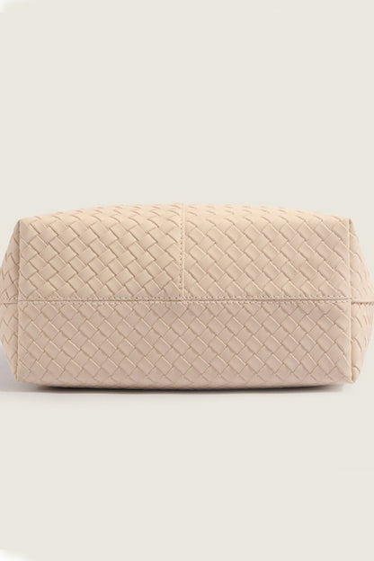 Woven weave underarm shoulder bag - Whimsical Details - ["bag","handbag","vegan leather","woven purse"]