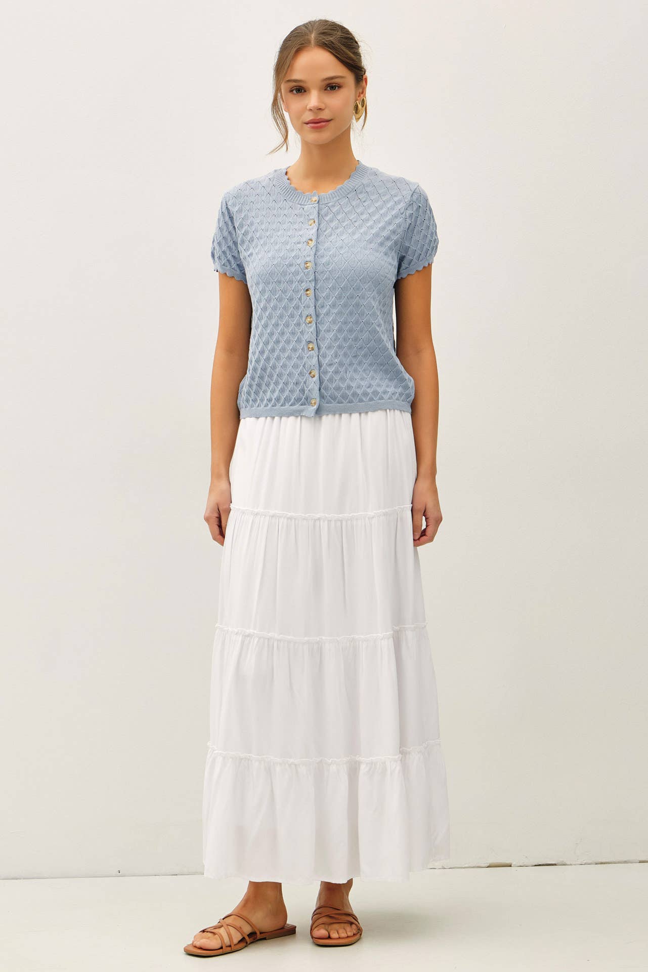 TIERED MAXI SKIRT - Whimsical Details - ["maxi","skirt"]