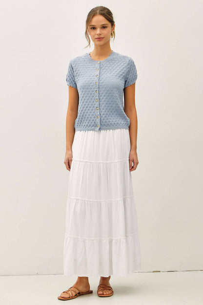 TIERED MAXI SKIRT - Whimsical Details - ["maxi","skirt"]