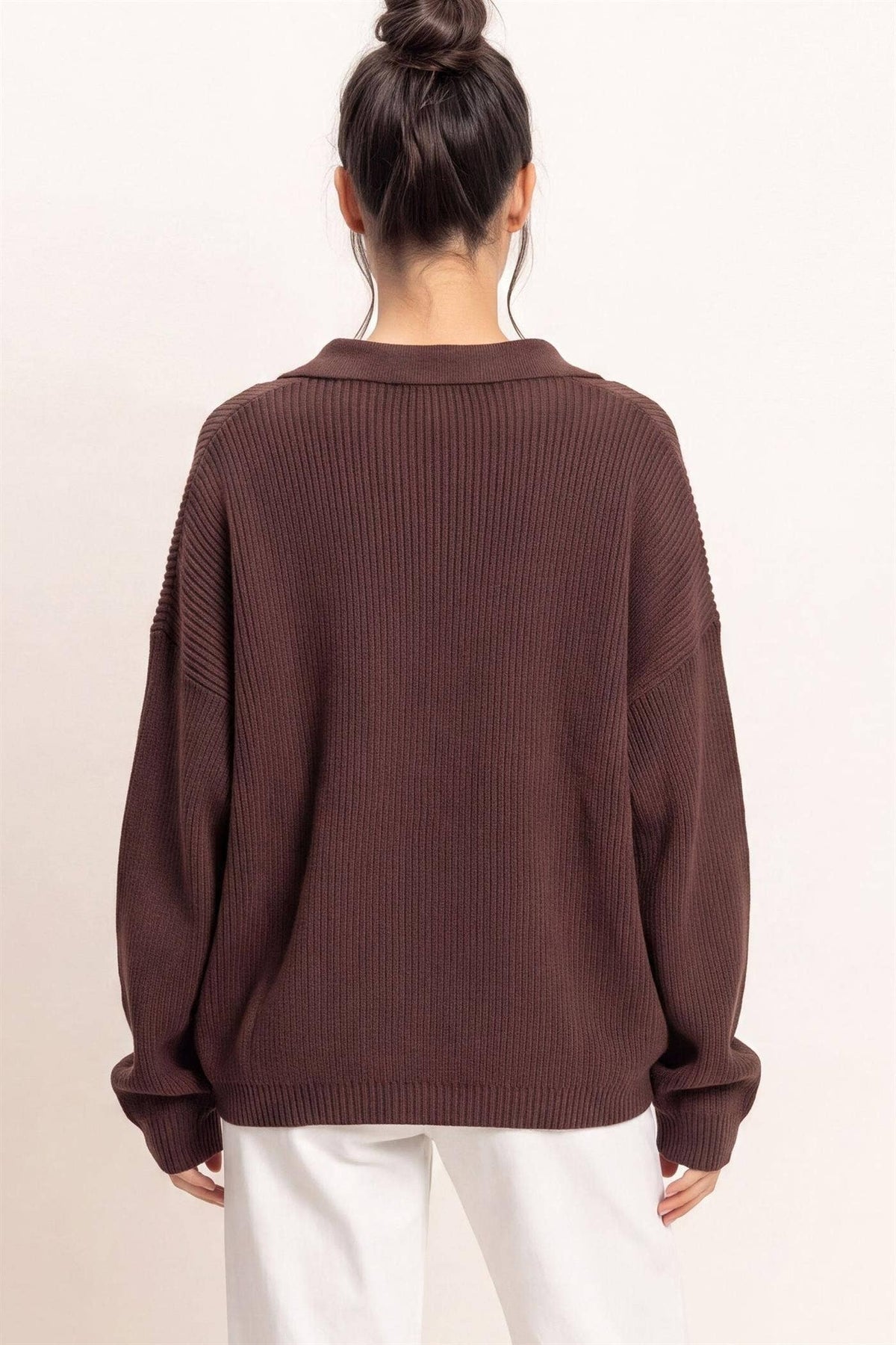 High Neck Oversized Cardigan