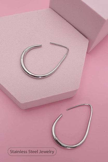 Rhianna 18K Gold Plated Waterproof Hoops