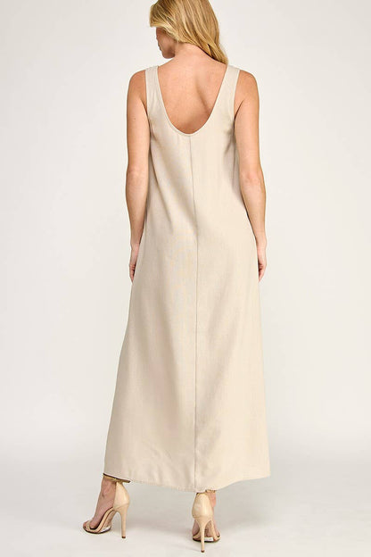 Linen Maxi Dress