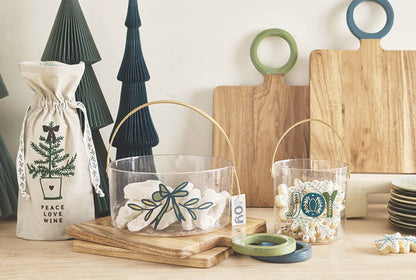 Canvas Wine Bag - Peace, Love, Wine