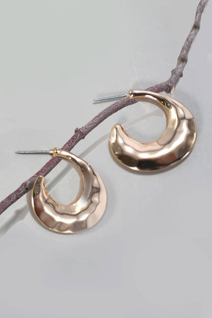 Shawnna Hammered Hoop Earrings