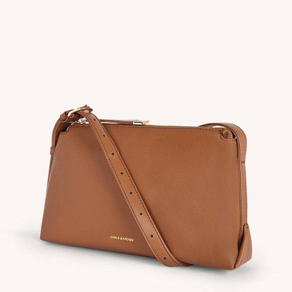 Mira & Moss Audrey Crossbody Bag - Whimsical Details - ["bag","Brown Purse","handbag","Leather purse","purse","shoulder bag"]