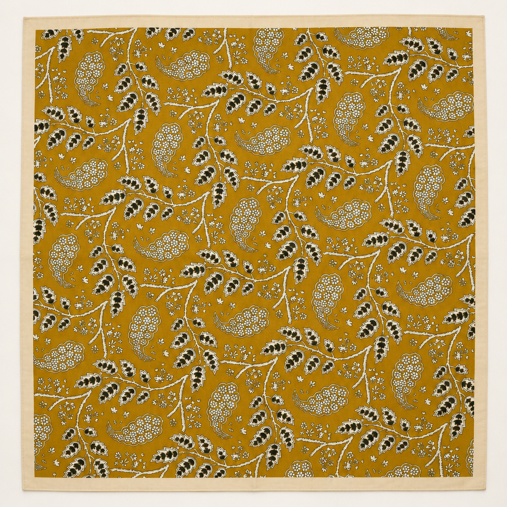 Vintage Botanical Floral Paisley Square Scarf