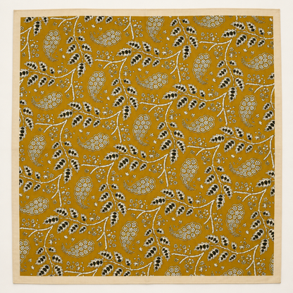 Vintage Botanical Floral Paisley Square Scarf