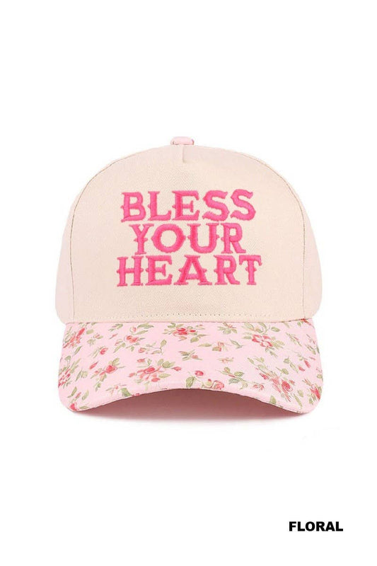 Bless Your Heart Two Tone Canvas Cotton Cap