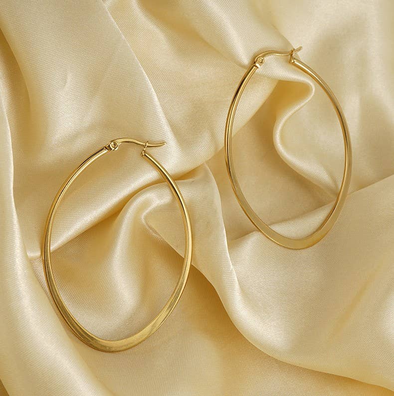 Rosie 18K Gold Dipped Hoop Earrings