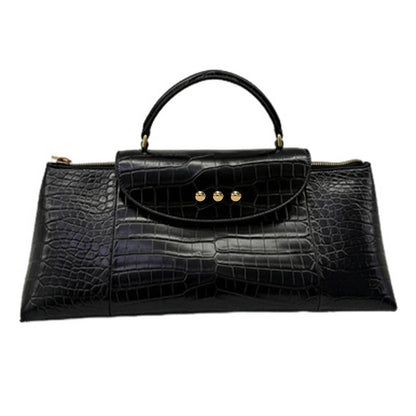 Elena Croc Embossed Crossbody