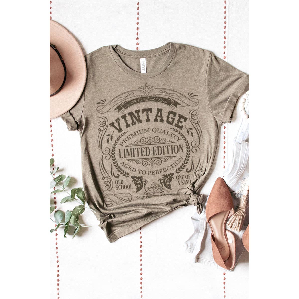 VINTAGE LIMITED EDITION WASHED GRAPHIC TEE - Whimsical Details - []