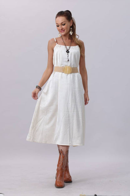 Resort Eco Chic Woven Belt with Oversized Buckle