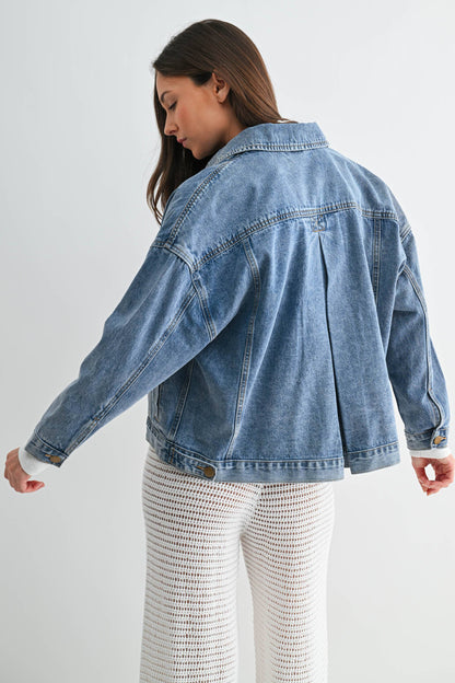 Boxy Denim Trucker Jacket