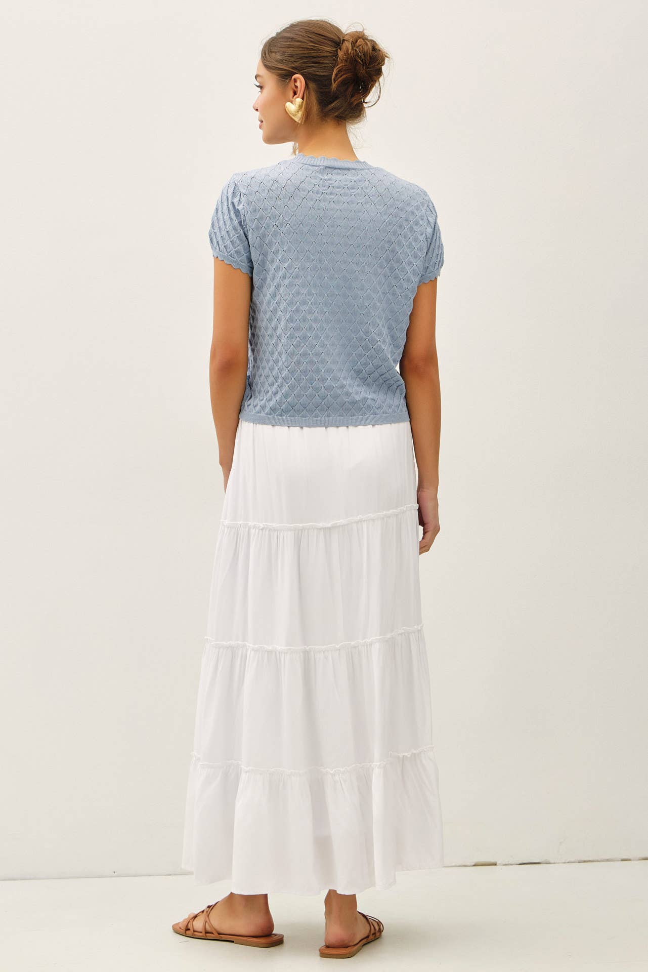 TIERED MAXI SKIRT - Whimsical Details - ["maxi","skirt"]