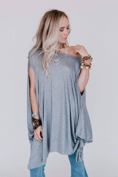 The Wren Tunic (Heather Gray) - Whimsical Details - summer, Summer dress, tops