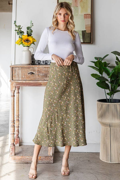 Ditsy Floral Skirt