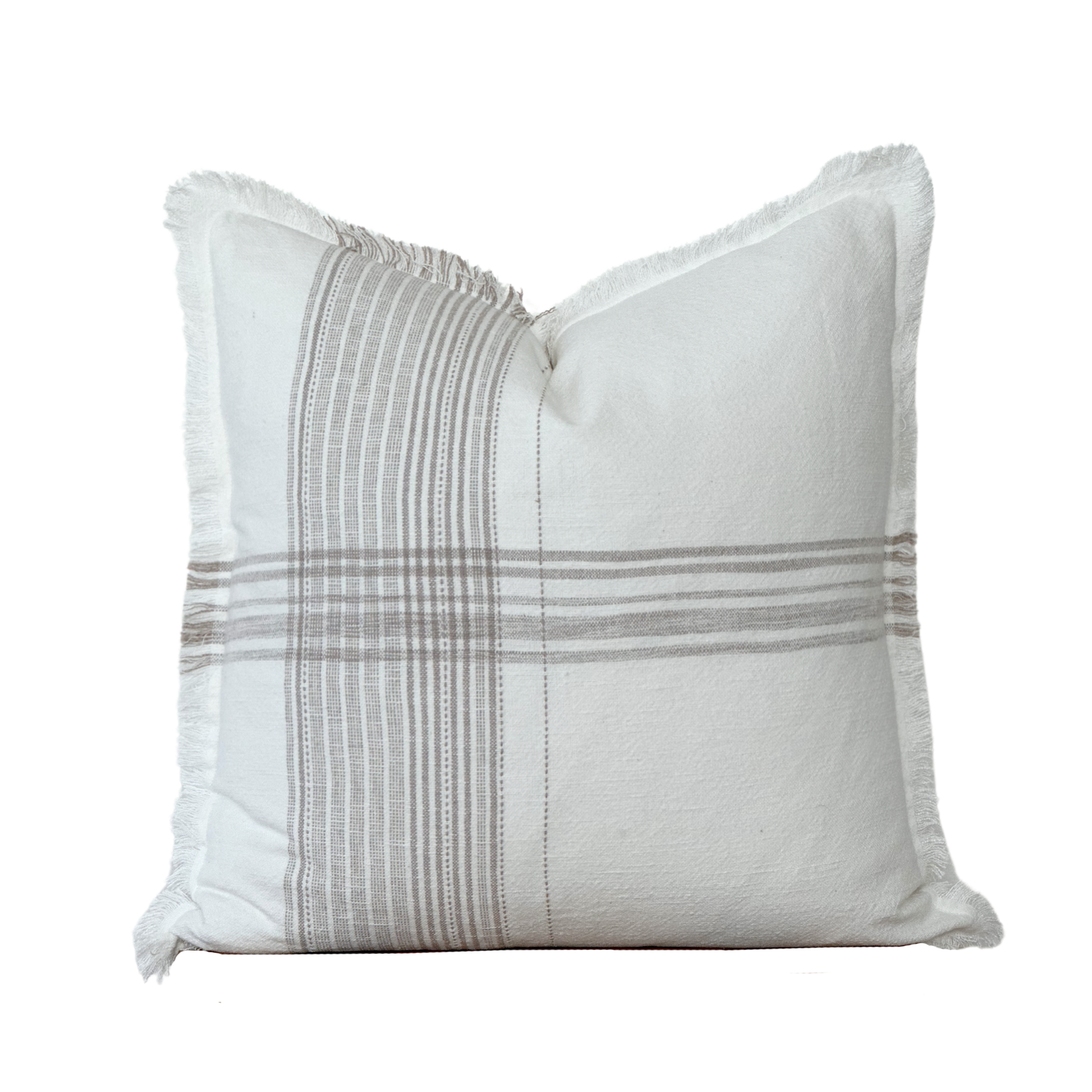 Plaid Fringe Pillow Cover | Fleur + Fray Collection - Whimsical Details - ["pillow"]