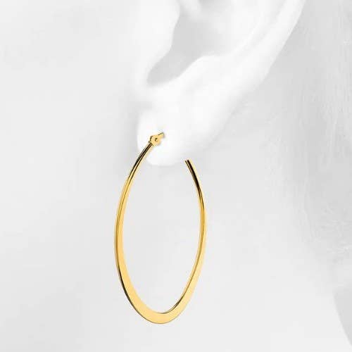 Rosie 18K Gold Dipped Hoop Earrings