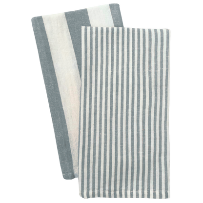 Stripe Tea Towel Set - Whimsical Details - ["dish towel","hand towel","tea towel","towels"]