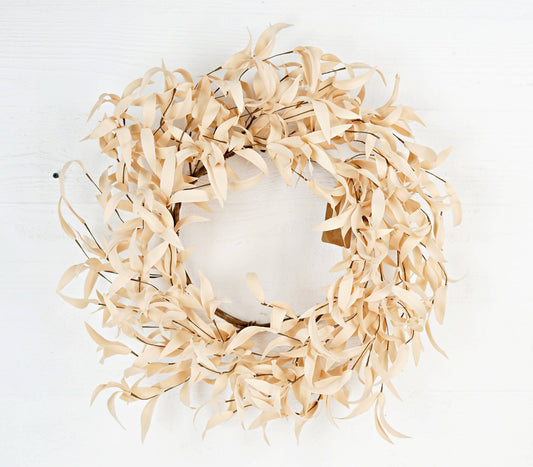 28990- 24in Buttercup Herb Leaves Wreath- - Whimsical Details - 