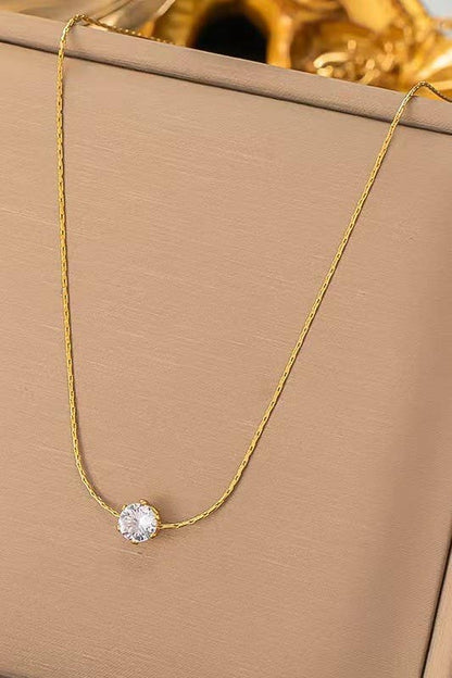 Anna 18K Stainless Steel Tarnish Free Classic Necklace