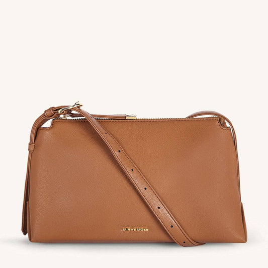 Mira & Moss Audrey Crossbody Bag - Whimsical Details - ["bag","Brown Purse","handbag","Leather purse","purse","shoulder bag"]
