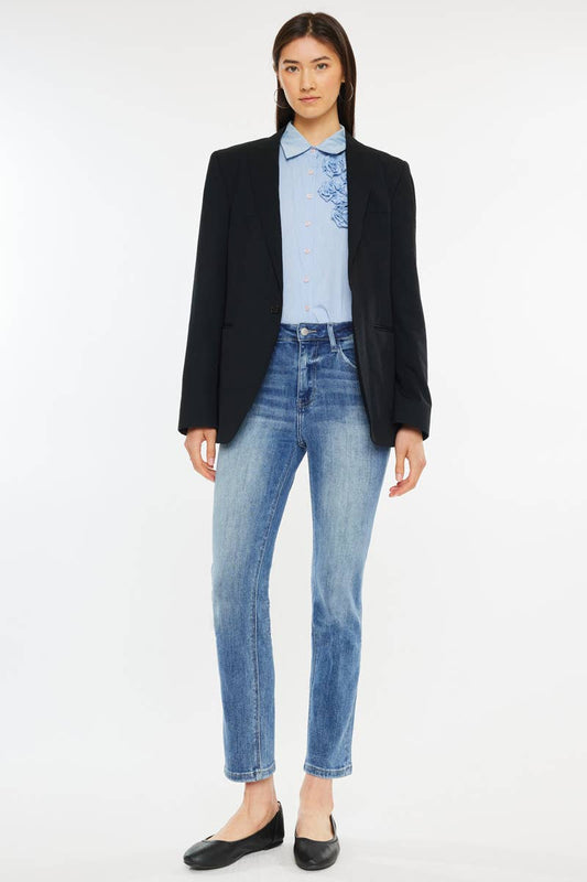 High Rise Straight Leg Jeans