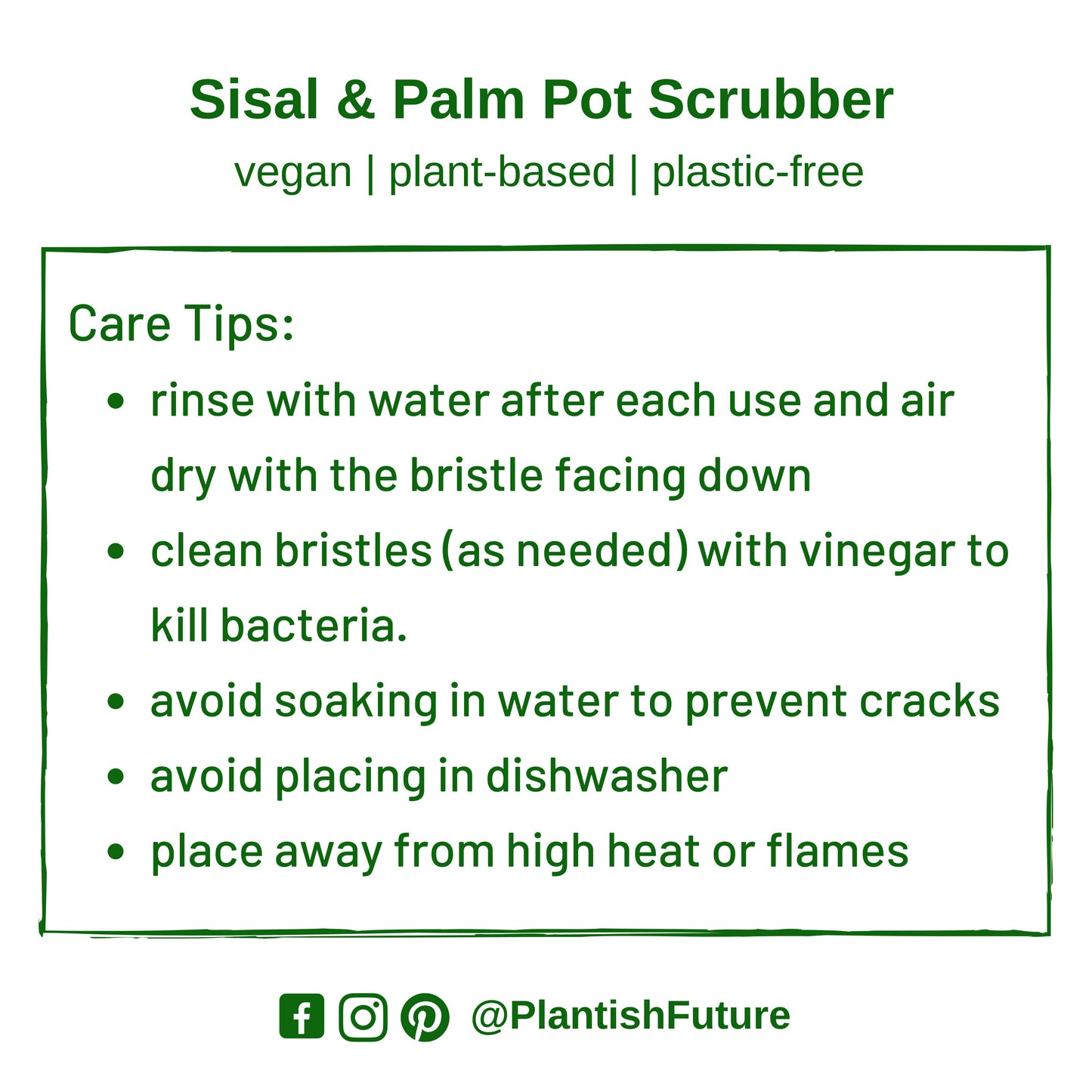 Sisal & Palm Pot Scrubber - Whimsical Details - ["bamboo","cleaner","pot scrubber"]